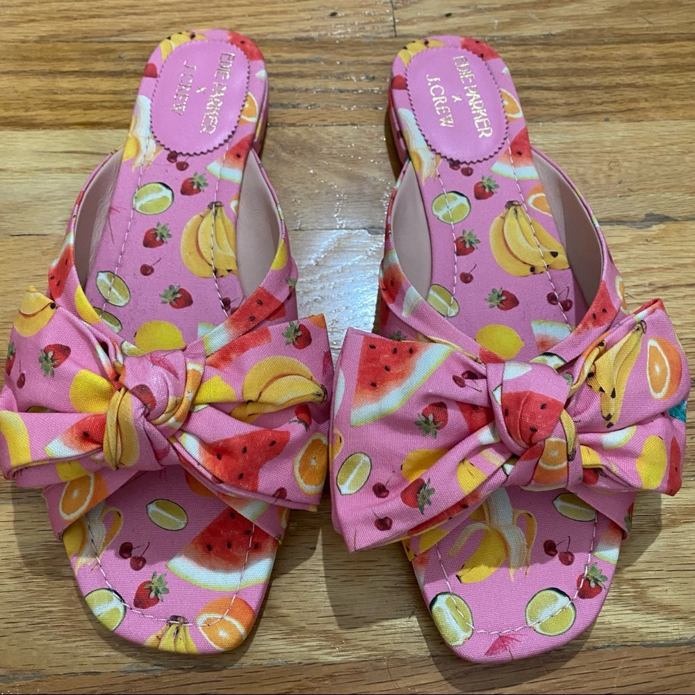 NEW IN BOX Limited Edition Jcrew x Edie Parker Sandals - Picture 3 of 9
